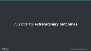 8PRIVATE AND CONFIDENTIAL|
VCs look for extraordinary outcomes
 