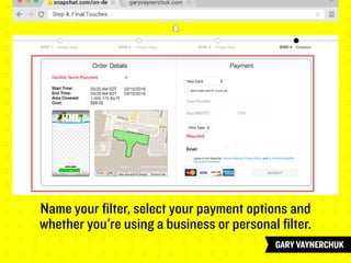 Name your filter, select your payment options and
whether you're using a business or personal filter.
 