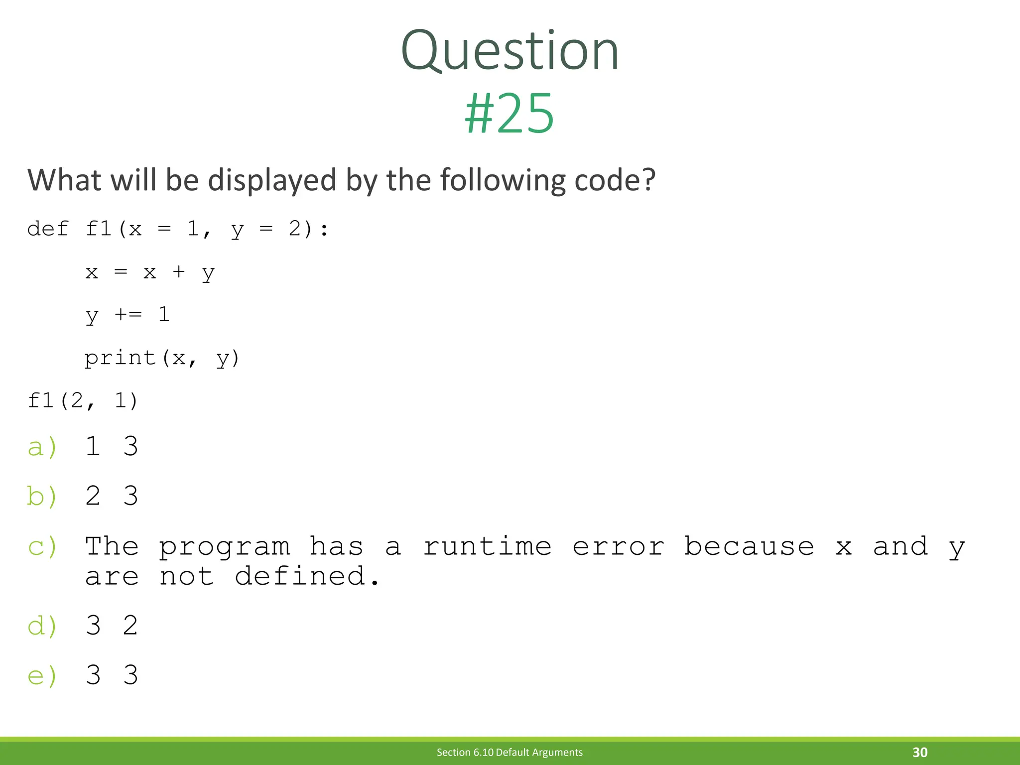 Sample Exam Questions on Python for revision | PDF