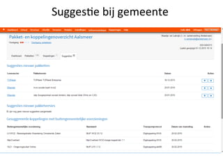 Sugges&e	
  bij	
  gemeente	
  
 