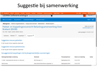 Sugges&e	
  bij	
  samenwerking	
  
 