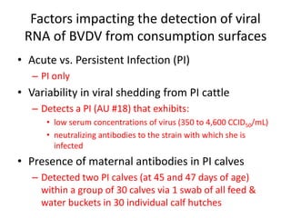 Dr. Dan Givens - Bovine Viral Diarrhoea (BVD) Diagnostics - Goals ...
