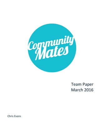 Team Paper
March 2016
Chris Evans
 