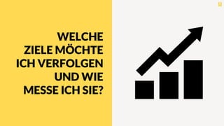 WELCHE
ZIELE MÖCHTE
ICH VERFOLGEN
UND WIE
MESSE ICH SIE?
 