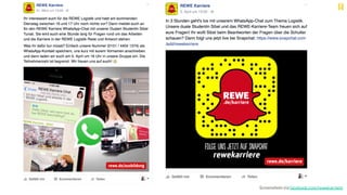 Screenshots via facebook.com/rewekarriere
 