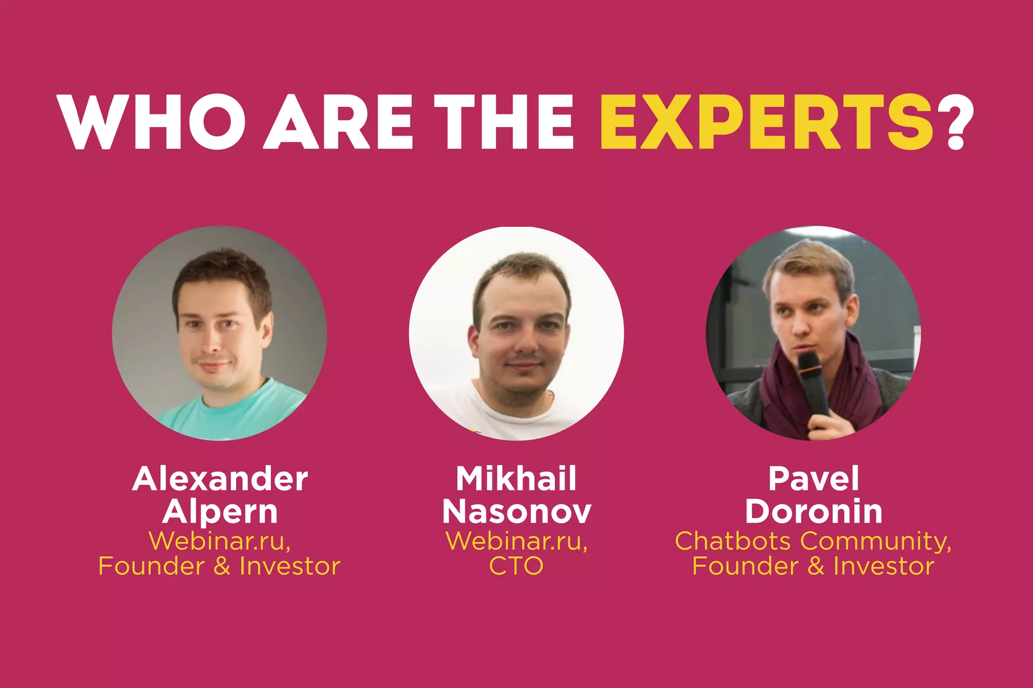 Any
messenger
with API
What messengers
to use?
?
 