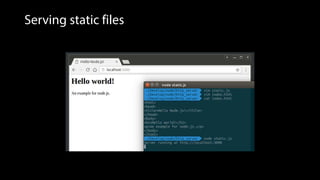 Serving static files
 