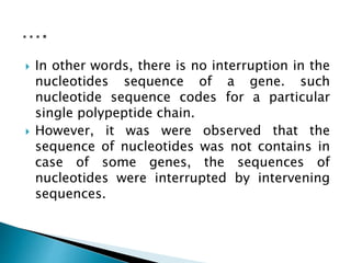 Nucleotide Sequence Code Genetic concept types of gene........... | PPTX