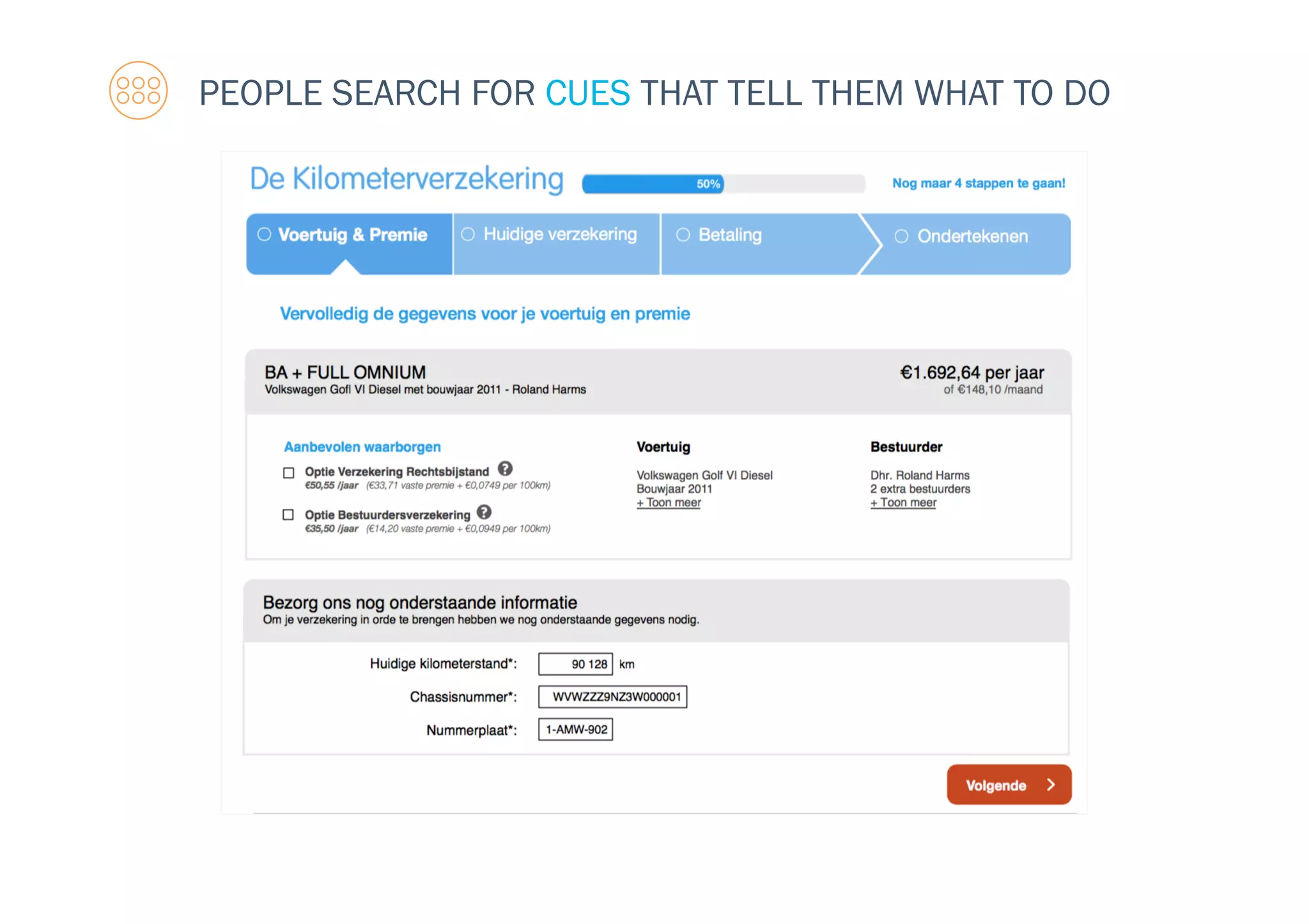 PEOPLE SEARCH FOR CUES THAT TELL THEM WHAT TO DO
 
