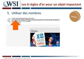 Les 6 règles d’or pour un objet impactant
5. Utiliser des nombres
34
 