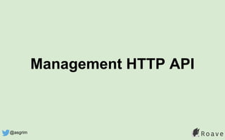 Management HTTP API
@asgrim
 