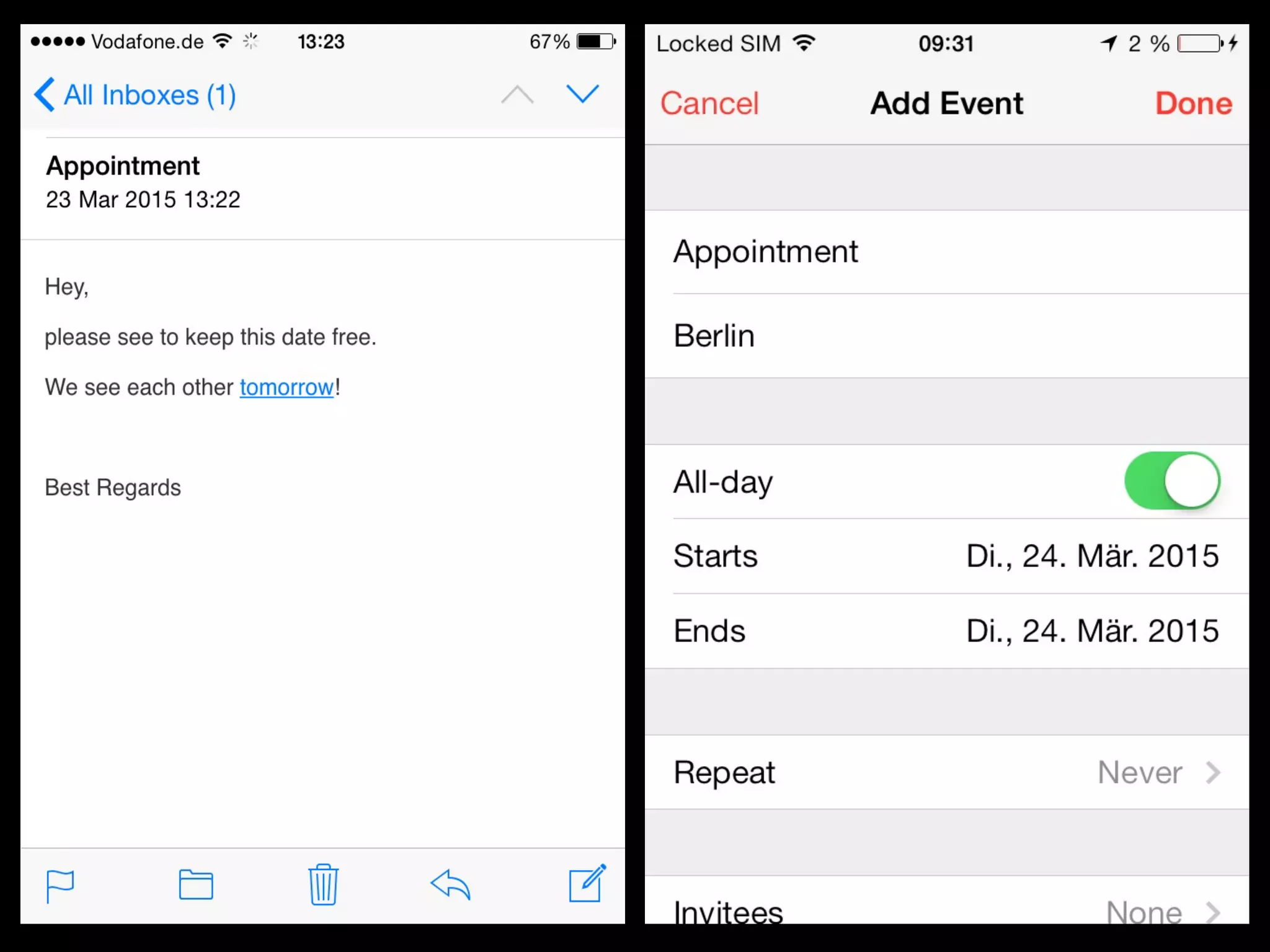 Statement:
Expectation:
 