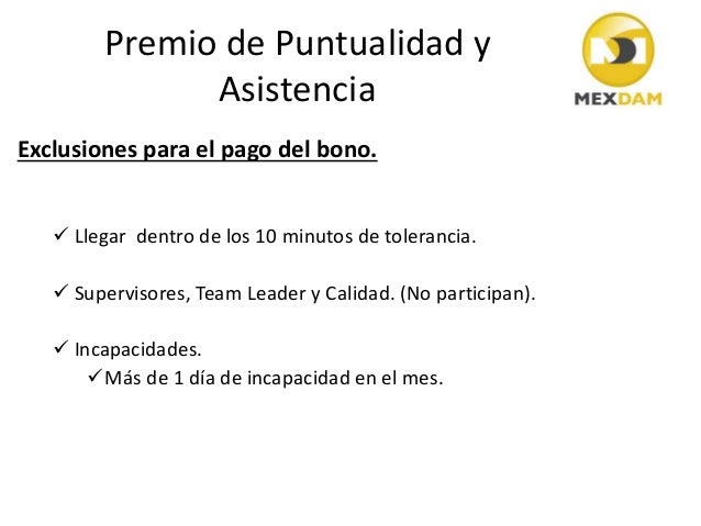 160603 rh premio de puntualidad y asistencia