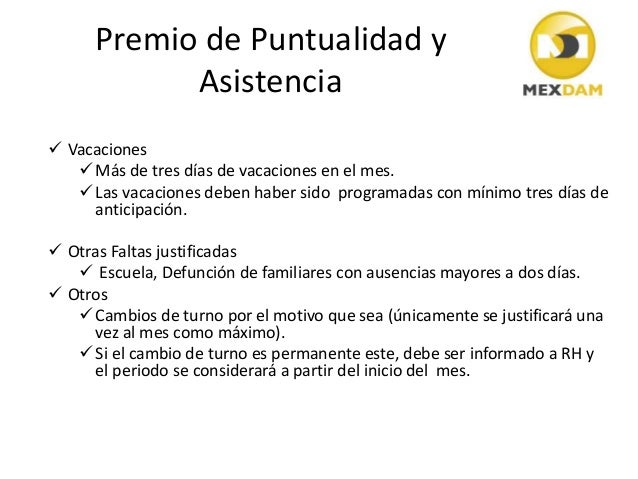 160603 rh premio de puntualidad y asistencia