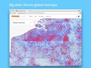 Big data: Strava global heamaps
 