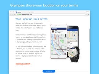 Glympse: share your location on yourterms
 