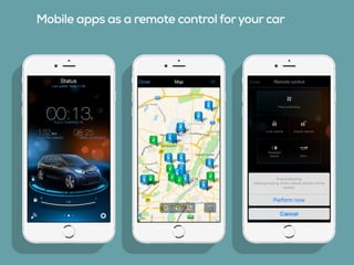 Mobile apps as a remote control foryour car
 