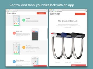 Control and track your bike lock with an app
 