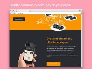 Bolides community cars: pay as your drive
 