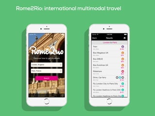 Rome2Rio: international multimodal travel
 