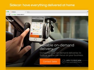 Sidecar: have everything delivered at home
 