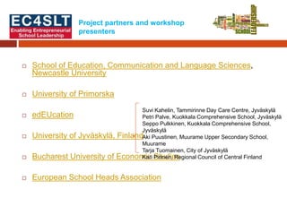 EC4SLT conference in Koper Slide 2