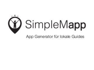 App Generator für lokale Guides
 