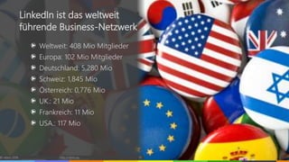 Weltweit: 408 Mio Mitglieder
Europa: 102 Mio Mitglieder
Deutschland: 5,280 Mio
Schweiz: 1,845 Mio
Österreich: 0,776 Mio
UK.: 21 Mio
Frankreich: 11 Mio
USA.: 117 Mio
© vibrio 2016 http://vibrio.eu 13
LinkedIn ist das weltweit
führende Business-Netzwerk
 