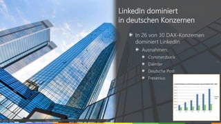 In 26 von 30 DAX-Konzernen
dominiert LinkedIn
Ausnahmen:
Commerzbank
Daimler
Deutsche Post
Fresenius
© vibrio 2016 http://vibrio.eu 15
LinkedIn dominiert
in deutschen Konzernen
 