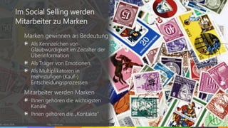 Marken gewinnen an Bedeutung
Als Kennzeichen von
Glaubwürdigkeit im Zeitalter der
Überinformation
Als Träger von Emotionen
Als Multiplikatoren in
mehrstufigen (Kauf-)
Entscheidungsprozessen
Mitarbeiter werden Marken
Ihnen gehören die wichtigsten
Kanäle
Ihnen gehören die „Kontakte“
© vibrio 2016 http://vibrio.eu 40
Im Social Selling werden
Mitarbeiter zu Marken
 
