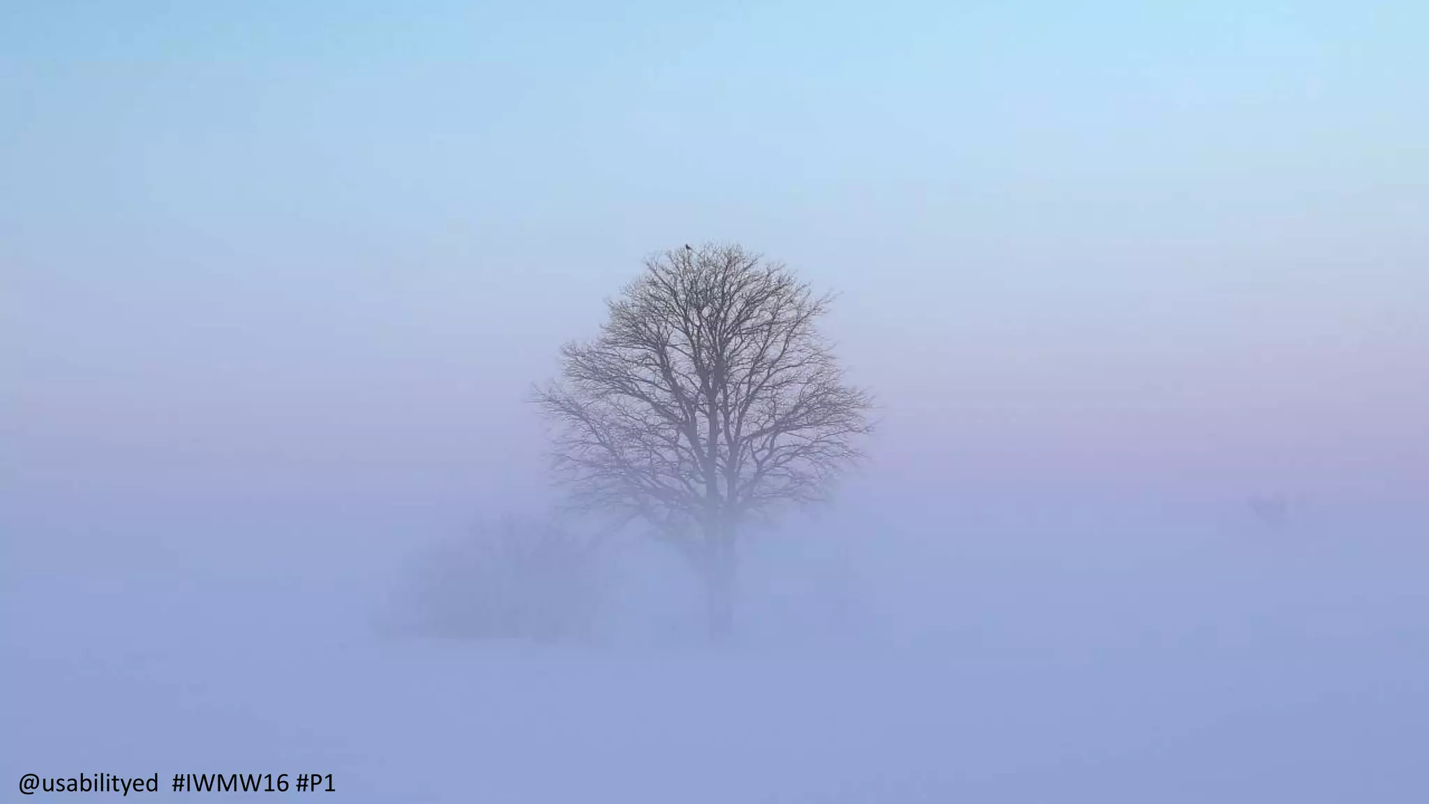 @usabilityed #IWMW16 #P1
 