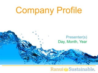 Company Profile
1
Presenter(s)
Day, Month, Year
 