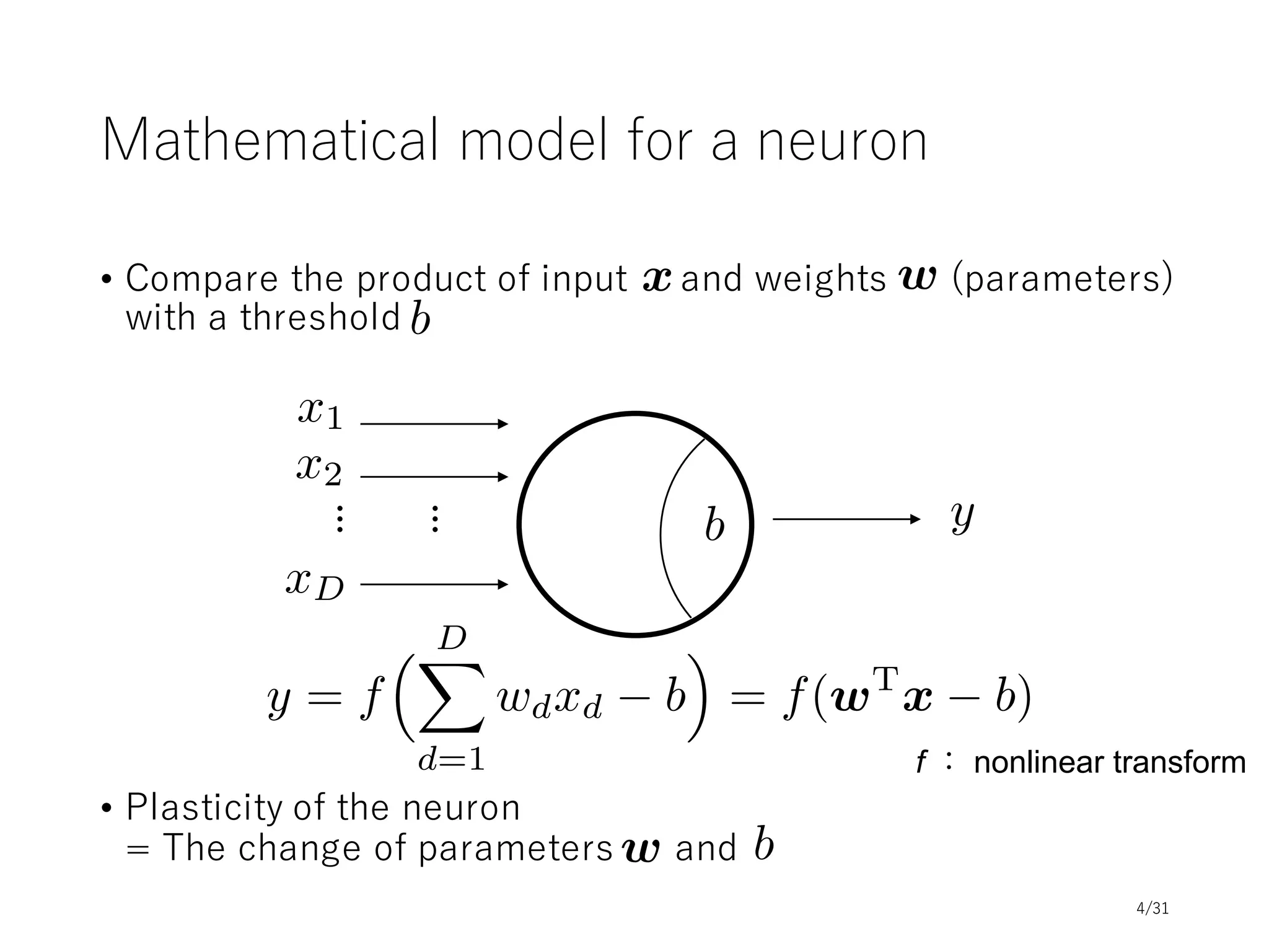 Basics of Neural Networks
Atsunori Kanemura
AIST, Japan
4/31
 
