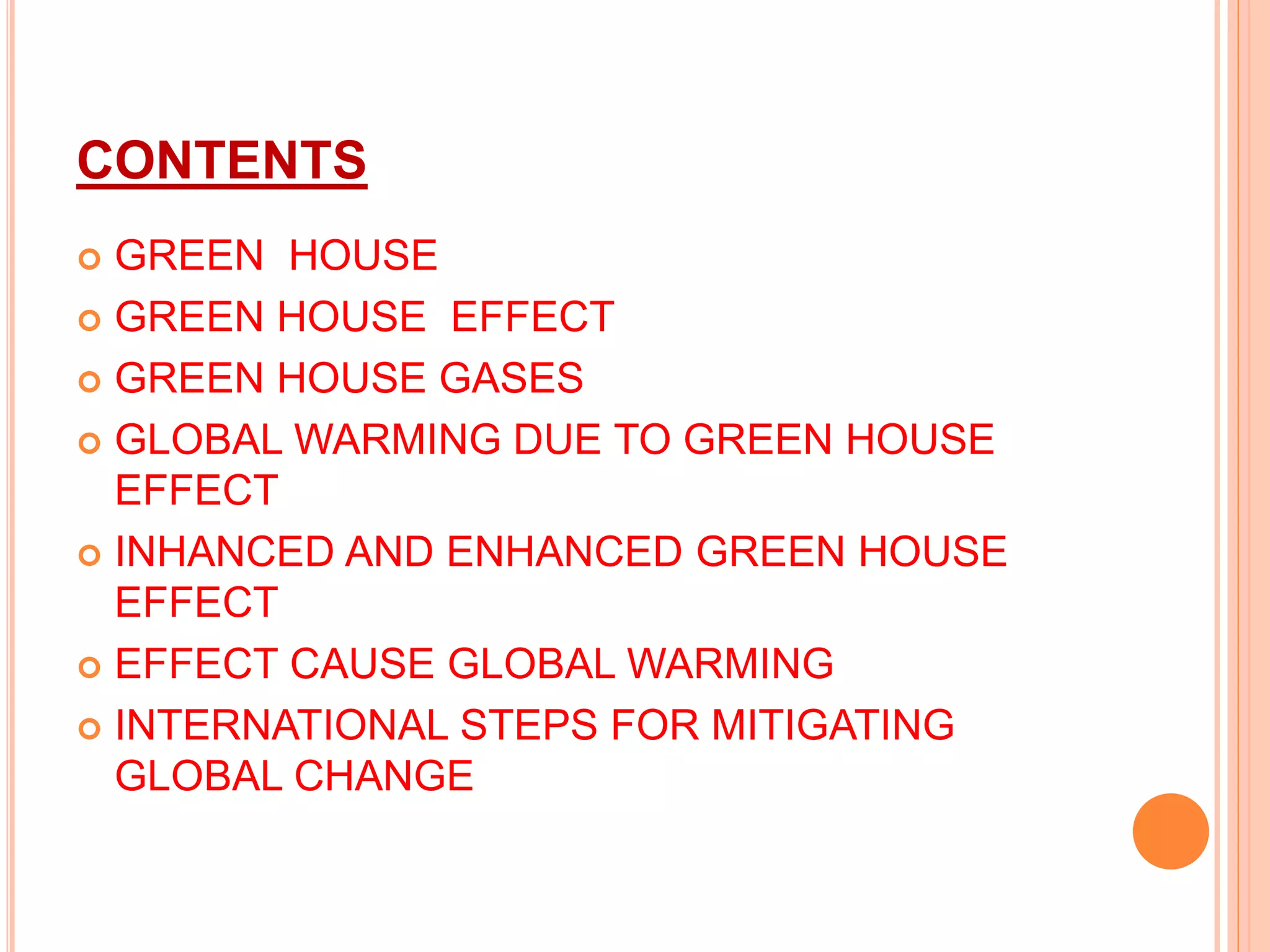 green house effect and global warming | PPTX