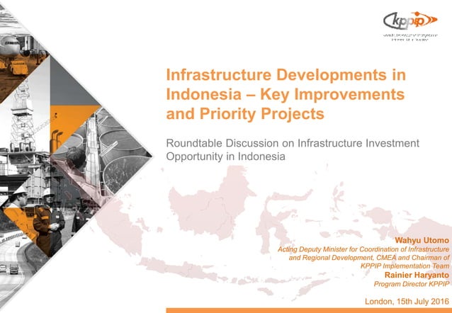 Infrastructure Developments In Indonesia - Key Improvements and Priority Projects  PPT