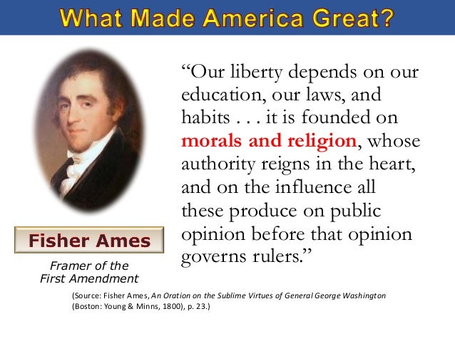 Image result for it is founded on morals and religion, whose authority reigns in the heart, and on the influence all these produce on public opinion before that opinion governs rulers.