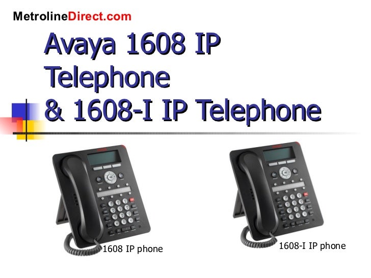 Avaya 1608/1608-I IP Telephones