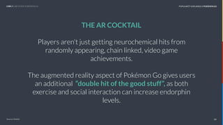 40 %
60 %
UNDERSTAND TODAY. SHAPE TOMORROW.*Source: 24
THE AR COCKTAIL
Players aren't just getting neurochemical hits from...