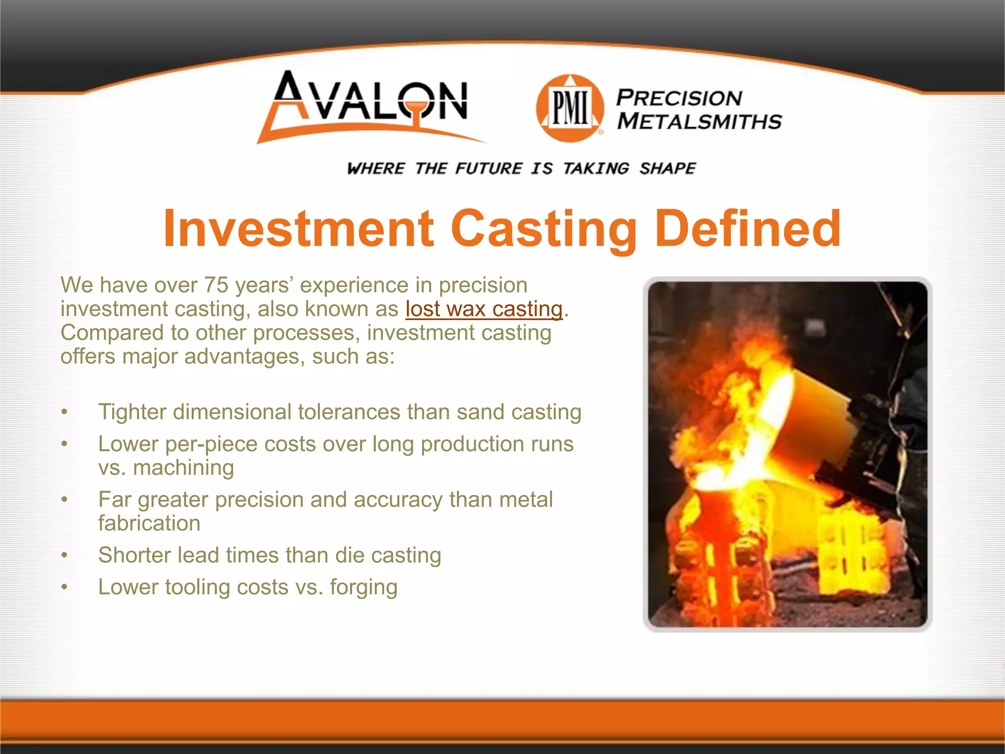 Investment Casting Materials and Industries