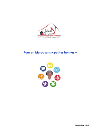 Pour un Maroc sans « petites bonnes »
Septembre 2016
 