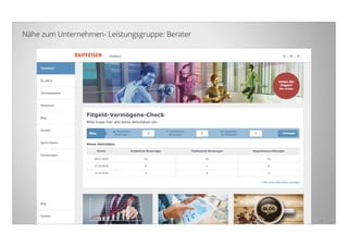 14
Nähe zum Unternehmen- Leistungsgruppe: Berater
 