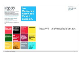 Hochschule Luzern Wirtschaft 21
http://r11t.co/kruseboldomatic
 