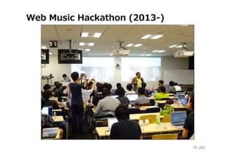 /67
Web Music Hackathon (2013-)
34
 