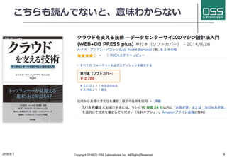 こちらも読んでないと、意味わからない
2016/9/1 Copyright 2016(C) OSS Laboratories Inc. All Rights Reserved 4
 