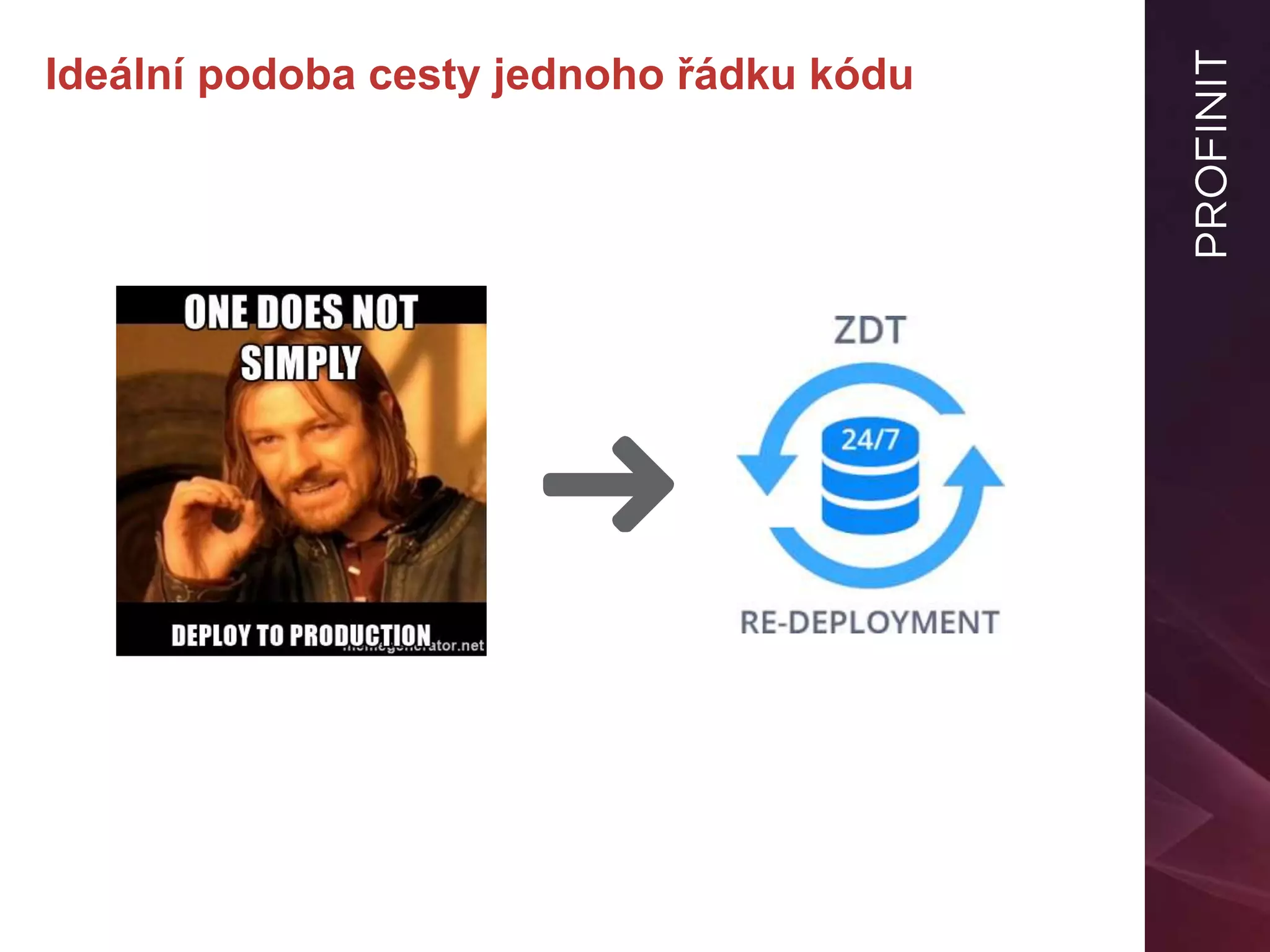 Ideální podoba cesty jednoho řádku kódu
 