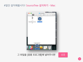 #일단 설치해봅시다! SourceTree 설치하기 - Mac
44
다운로드 받은 파일을 압축풀면
SourceTree 이 나옵니다
 