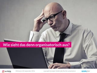 Wie sieht das denn organisatorisch aus?
Mittwoch, 28. September 2016 copyright Scompler GmbH (alle Rechte vorbehalten)
 
