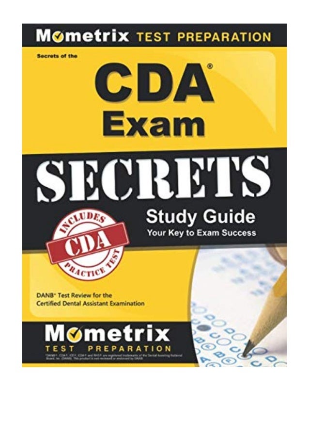 (2016) Secrets of the CDA Exam Study Guide (PDF) DANB Test Review for