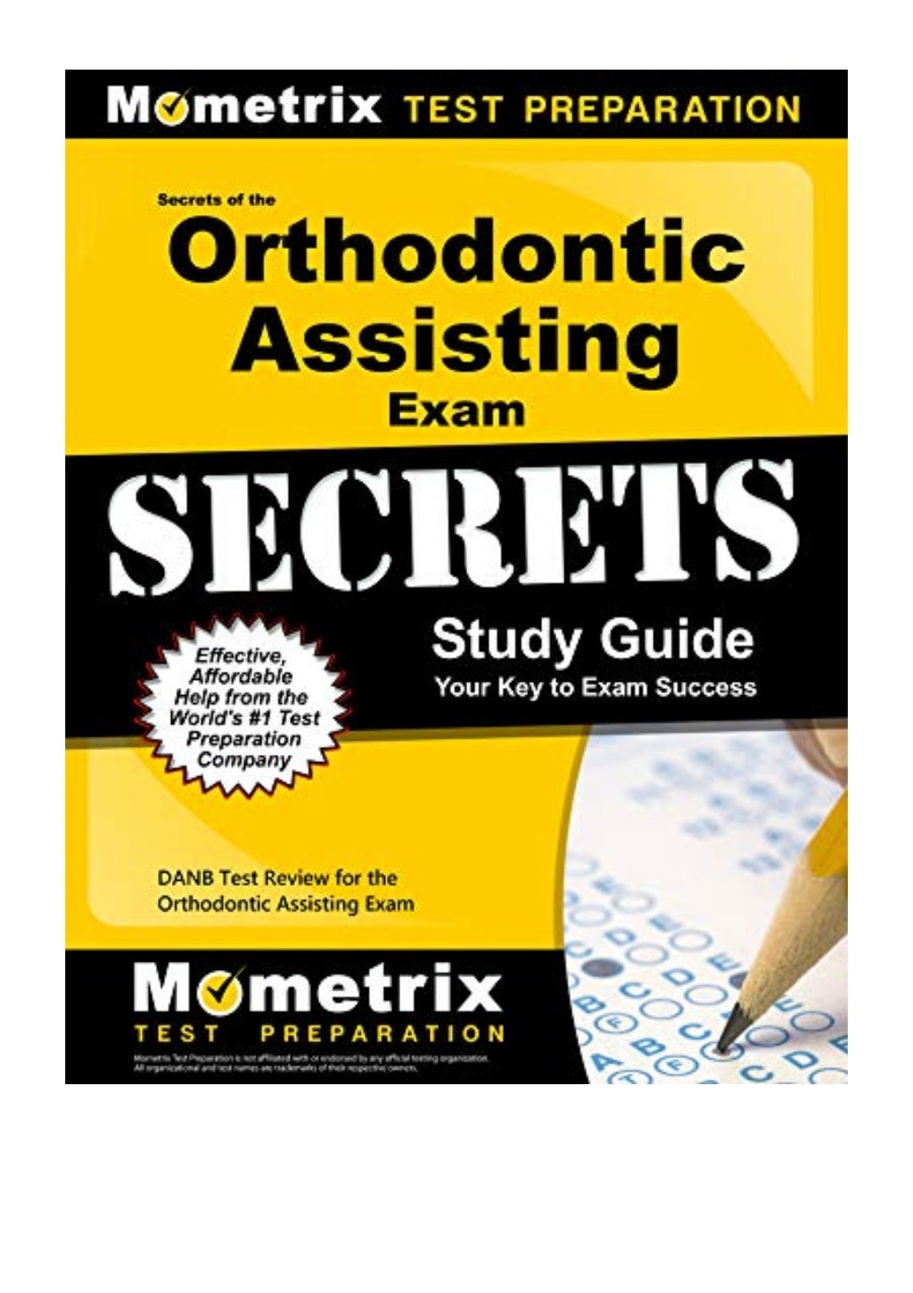 (2013) Secrets of the Orthodontic Assisting Exam Study Guide (PDF) DANB