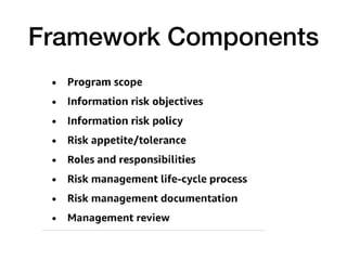 Framework Components
 